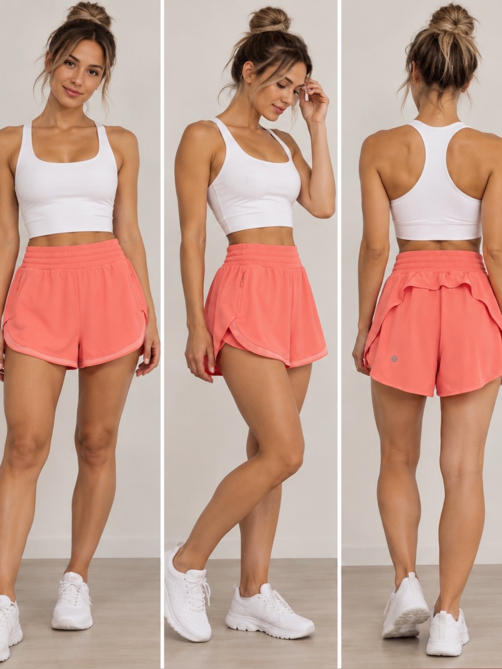 Lululemon Coral Find Your Pace Short 3" Lined Shorts